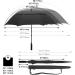 Prospo 62 inch Golf Umbrella - Large Auto-Open Windproof Stick Umbrella Black - Buy Online on GoSupps.com