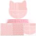 2 in 1 Cat-Shaped Makeup Brush Cleaner Mat & Organizer - Portable Pink Silicone Brush Washing Tool - Buy Online on GoSupps.com