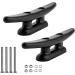 YUSOVE 5 Inch Boat Nylon Cleats - Pack of 2, Black Marine Dock Cleats for Kayaks - Buy Online on GoSupps.com