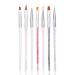 Crazy Sale Nail Art Brush Set 7pcs Nail Painting UV Gel Polish Extension Carving Liner Flower Drawing Pen