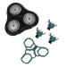 Replacement Shaving Head for Philips Norelco RQ11 Sensotouch 2D 1150X 1160X 1170X 1180X 5 Piece Set