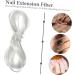 FRCOLOR 1 Silk Fiber Glassine Manicure Fiber Nail Extension Fiber Nail Length Tips False Nail Fiber Fiberglass Nail Silk Nail Salon Supplies Manicure Extension Fiber Square Uni Size 1 As Shown - Buy Online on GoSupps.com
