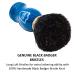 Parker Safety Razor Black Badger Bristle Shaving Brush with Blue Wooden Handle & Stand - Premium Shaving Accessories for Men - Buy Online on GoSupps.com