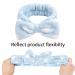ZUER Blue White Dots Makeup Headband - Soft Carol Fleece Headband for Face Washing, Mask Application, Spa - Elastic & Comfortable - Buy Online on GoSupps.com