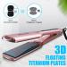 Bcway Professional Hair Straightener - Extra-Large Titanium Flat Iron - 30s Instant Heating - 5 Adjustable Temp - Anti-Static - Rose Gold - Buy Online on GoSupps.com