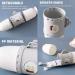 Jadin Travel Toothbrush Cup Set for Kids - 2-Piece Multifunctional Plastic Toothbrush Holder Ideal for Camping Travel School and Home - Blue & White Submarine Design - Buy Online on GoSupps.com