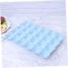 BUGUUYO Box Egg Holder Organizer Refrigerator Egg Holder Egg Container Household Egg Tray Blue 29*19CM - Buy Online on GoSupps.com