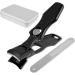 Nail Clippers for Thick Nails Wide Jaw Nail Trimmer Stainless Steel Nail Cutter with Nail Clip Storage Portable Fingernail Cutter Labor Saving Fingernail Trimmer for Women Men Adults(black) - Buy Online on GoSupps.com