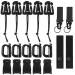 Heqishun 19 pieces Molle Accessories Grimloc Molle Karabiner Hook Moles U Gurte Clip Molle Belt belts and belt loops Key trailer Belt buckles for tactical backpacks