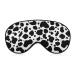 Black and White Cows Sleep Mask for Women Adjustable Sleeping Eye Shades Cover with Elastic Strap