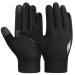 Children gloves winter bicycle gloves-kids warm touchscreen winter gloves outdoor sports running gloves waterproof windproof with anti-slip for young girl bike black 4-12 years m 8-10 years black 1