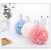 Exfoliating Mesh Brush Shower Sponge Puff for Kids & Adults - White & Sky Blue - Buy Online on GoSupps.com