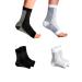 2Pair Neuropathy Socks for Women and Men Neuropathy Socks for Soothe Plantar Fasciitis Neuropathy Pain Relief Comprex Ankle Sleeves (XXL-Black+White) XX-Large Black+white
