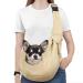 Pawaboo dog carrier bag portable pet dog pocket with adjustable shoulder strap outdoor travel pet pet transport bag for small dog cat (up to 12lbs) khaki khaki up to 12lbs (adjustable shoulder strap)
