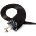 Rich Choices Micro Loop Human Hair Extensions 16 Inches Real Human Hair Extensions 100s 0.5g/Strand 50g Remy Straight Hair Durable Ring Beads #1B Natural Black 16 Inch #1B Natural Black - Buy Online on GoSupps.com
