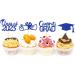 Raxove 2023 Cupcake Toppers - Graduation Theme Cupcake Toppers Class of 2023 Graduation Cupcake Toppers Diploma Grad Caps Cake Toppers Picks for Graduation Blue - Buy Online on GoSupps.com