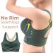 Wireless Front Cross Buckle Sports Bra | Shaping & Lifting | Black XL (60-70kg) - Buy Online on GoSupps.com