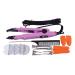 Hair extension iron 1 Set Hair Extension Fusion Iron Tool Pre Bonded Keratin Adjustable Temperature Heat Iron Hair Connector Full Tool Kit
