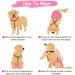 Soft Dog Diaper Trousers - 2-Pack Harness & Braces for Puppies | Black-Pink M | Pet Clothing - Buy Online on GoSupps.com