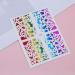Women Easy To Use Hand-made Accessories Fashion Nail Stickers Self Adhesive Decoration Rainbow(5) Style5 - Buy Online on GoSupps.com
