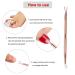 Stainless Steel Cuticle Pusher & Gel Polish Peeler - Pink | Nail Cleaner Pedicure Manicure Tool - Buy Online on GoSupps.com