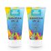 Reef Safe Sunscreen SPF 50 (2 Pack) - All Natural, Travel Size, Water Resistant, Moisturizing, Biodegradable, Broad Spectrum UVA/UVB Coral Friendly Mineral Sunblock from Reef Repair (2 x 1.7 fl.Oz)