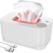 MABCIRY Baby Wipe Warmer USB Diaper Wipe Warmer Thermostat Temperature Baby Wipe Warmer Dispenser Portable Wet Wipes Heating Box Keep Wipes Warm and Moist for Baby Nursery(White)