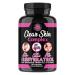 Angry Supplements Clear Skin Complex w. Resveratrol  Acai  Green Tea  Grape Seed & Vitamin C for Skin  Hair & Nail Health Beauty Blend (60ct/1-Bottle) 60 Count (Pack of 1)