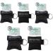 CPR Face Shields 5 Pcs CPR Resuscitation Face Mask Keychain Ring Pouch for First Aid Cardiac Resuscitation Training (Black)
