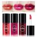 3 Colors Lip Stain Tint Set  Mini Liquid Lipstick Hydrating Moisturizing Multi-Use Lip and Cheek Tint  Natural Plump Lip Gloss Korean Lip Tint Stain  High Pigment  Long-Lasting  Waterproof  Non-Sticky Set C