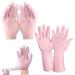 Cotton Gloves Moisturizing Gloves Overnight 2 Pairs Non-slip Palm Elastic Lotion Gloves freely Size Waterproof Gloves for Dry Hands Chapped Skin