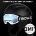 Findway Ski Goggles 100% UV Protection OTG Snow Goggles - White/Silver (VLT 21%) | Men, Women & Youth - Buy Online on GoSupps.com
