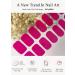 Buy Semi Cured Gel Nail Strips (Pink Berry) - 20 PCS | Salon Quality Gel Nail Stickers | Easy to Use UV Light Required - Buy Online on GoSupps.com