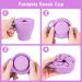 Vicloon Collapsible Silicone Baby Snack Cup - Non-Spill Snack Pot for Toddler with Lid - Purple - Buy Online on GoSupps.com