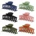 FANTESI 6 PCS Hair Claw Clips Big Claw Clips Non slip Hair Clip Strong Hold Jaw Clips for Women and Girls Straight Curly & Wavy Hair (3.6 Inch)