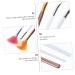 3pcs Facial Brush Set - Highlight Liquid Foundation & Blush Applicator for Dolls | Makeup Kit & Eyelashes - Buy Online on GoSupps.com