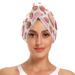 Pink Strawberry Cakes Hair Towel 2 Pack Super Absorbent Hair Drying Towel Quick Dry Hair Turbans Head Towel with Button Twisty Wrap for Women Girls
