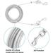 KOMUNJ 9.84ft Chew Proof Dog Tie Out Cable Steel Wire Double Heads Leash for Outdoor Walking & Camping - Small, Medium, and Large Dogs - Buy Online on GoSupps.com