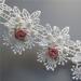 Vintage Cotton Eyelash Pearl Flowers Lace Trim Fabric - DIY Sewing Supplies for Costume & Hat Decoration - Buy Online on GoSupps.com