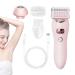 Smooth Glide Womens Hair Trimmer Epilator Hair Removal for Women Versatile Personal Groomer for Women Facial Shaver Bikini Trimmer for Wet Hair Pink