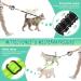 NASJAC Double Dog Leash - No Tangle 360 Rotatable Adjustable Bungee Reflective for Small to Large Dogs - Black & Fluorescent Green - Buy Online on GoSupps.com