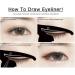 Cat Eyeliner Guides Easy Quick Makeup Tool Eye Liner Stencils Templates Black StylishNice and Fashion - Buy Online on GoSupps.com