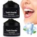 Natural Teeth Whitening Powder Natural Teeth Whitening Powder with Coconut Teeth Whitening Kit Used to Remove Yellow Stains On Teeth and White Teeth (B)