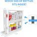 Dutiplus 2-Tier Pull-and-Rotate Medicine Cabinet Organizer for Vitamins, Supplements & Cosmetics | 11 H x 4.1 W x 11.25 L - Buy Online on GoSupps.com