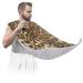 Leopards Skin Print Beard Bib Apron Beard Bib Hair Catcher for Men Shaving and Trimming Non-Stick Waterproof Beard Cape Grooming Cloth with 2 Suction Cups Gifts for Men