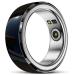 Smart Ceramic Ring Heart Rate and Blood Oxygen Detection Tracker Pedometer Exercise Mode Tracking Ring Sleep Health Detection with Charging Compartment Waterproof 7-Day Long Battery Life 10