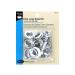 Dritz Extra-Large Tool, 7/16-Inch, 10 Count, Nickel Eyelet Kit, Zinc Eyelet Kit with Tool Zinc