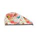 Flowers and Birds Watercolor Microfiber Hair Towel Soft Super Absorbent Hair Towel Wrap for Women Coral Velvet Quick Dry Hair Cap for Long Curly and Thick Hair