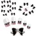 AMIUHOUN 40 Pieces DIY Metal 3D Nail Art Lace Decoration Mix Colours & Fashion Luxury Charm Jewellery Tool Bow - Buy Online on GoSupps.com