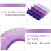 Ombre Purple 0.07C Colored Eyelash Extensions 15mm - Fast Fanning Easy Fan Lashes - Buy Online on GoSupps.com
